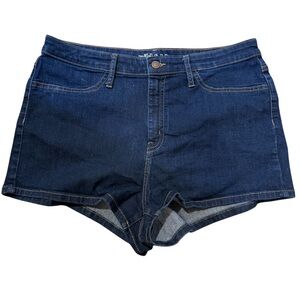 Wild Fable Blue Jean Shorts High-Waisted Fitted 16/33 R